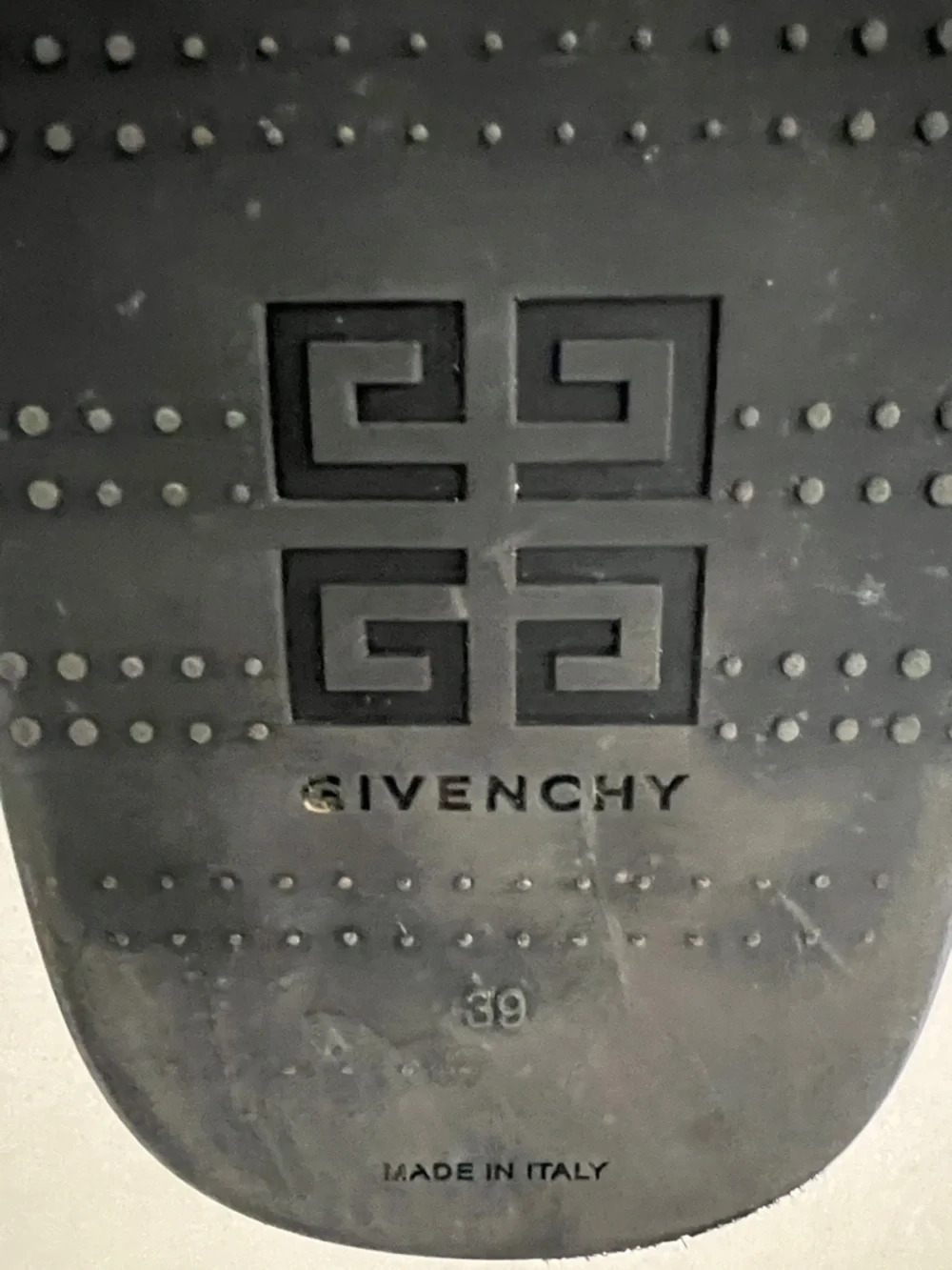 Givenchy Black Slide Sandals with White Logo - Picture 4 of 4